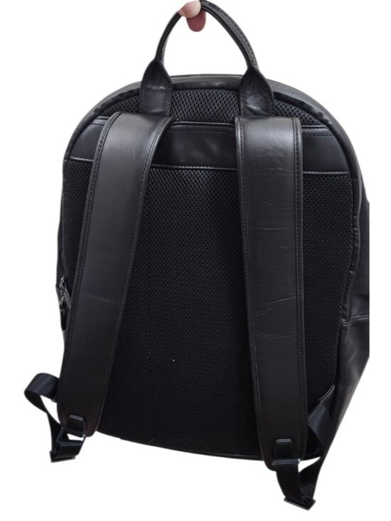 ISM Backpack Black Nylon Leather Trim Laptop Travel Commuter Minimalist Unisex main image 10